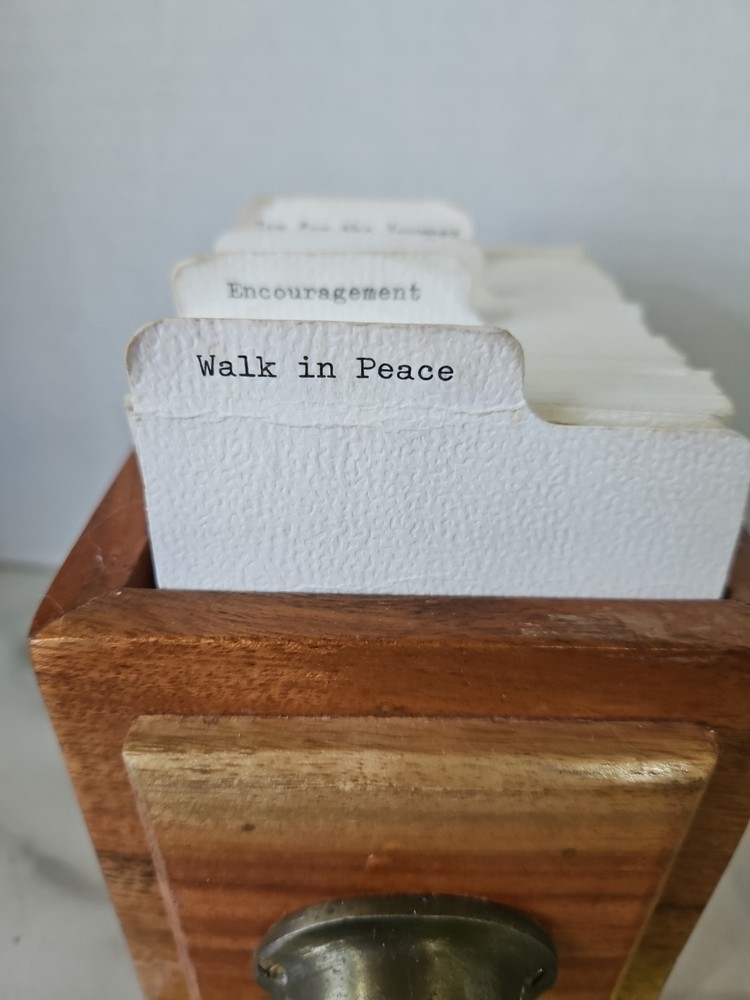 Mary & Martha Wooden Scripture Box
