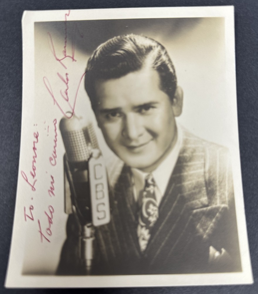Signed Autograph Photo Actor Carlos Ramirez 4 x 5