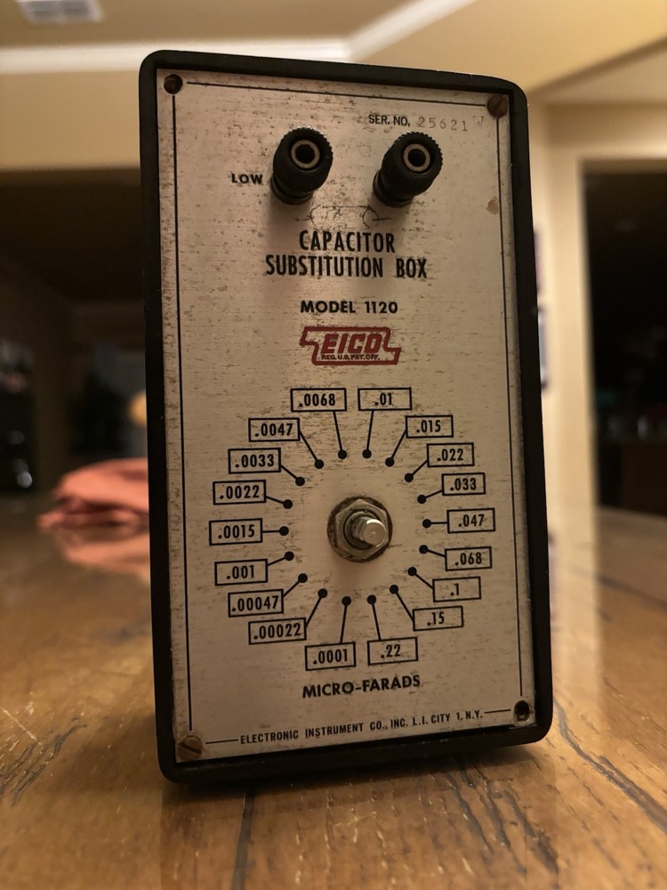 Vintage EICO Model 1120 Test Equipment⭐️Capacitor Substitution⭐️Untested⭐️