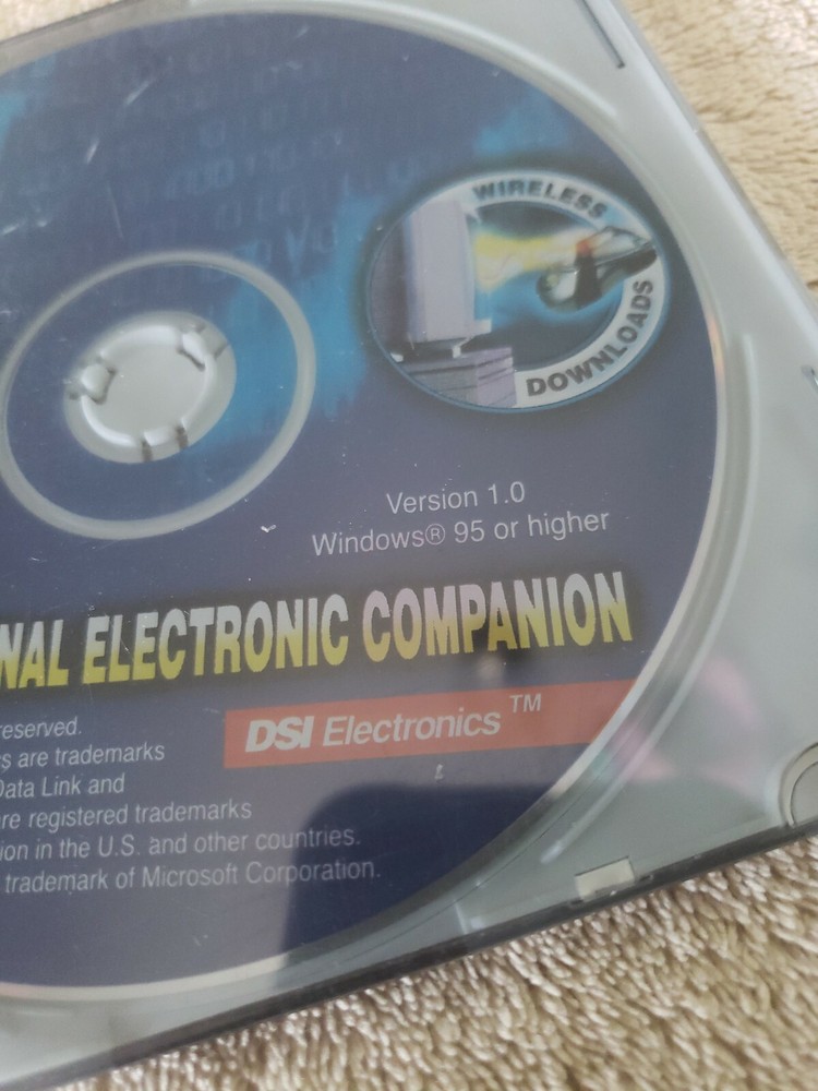 e-Brain Talking Personal Electronic Companion Timex Data Link System DISC ONLY