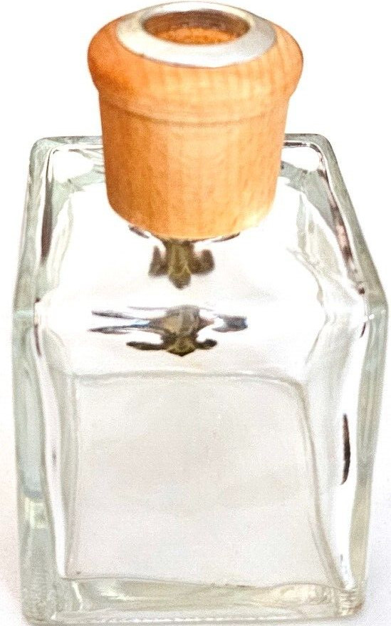 Very Nice Fleur-de-lis Glass Incense Stick Holder