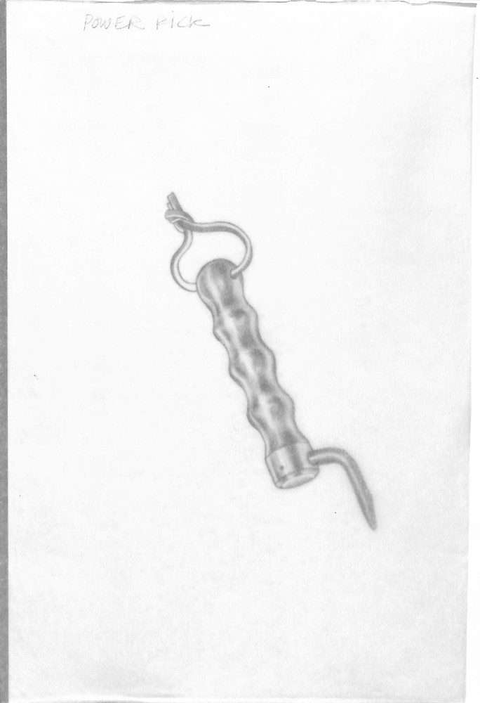 Power Pick Graphite Drawing