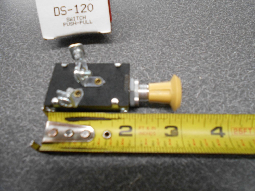 Standard DS-120 Push Pull Switch. For 12 volt systems. New Old Stock! DS120