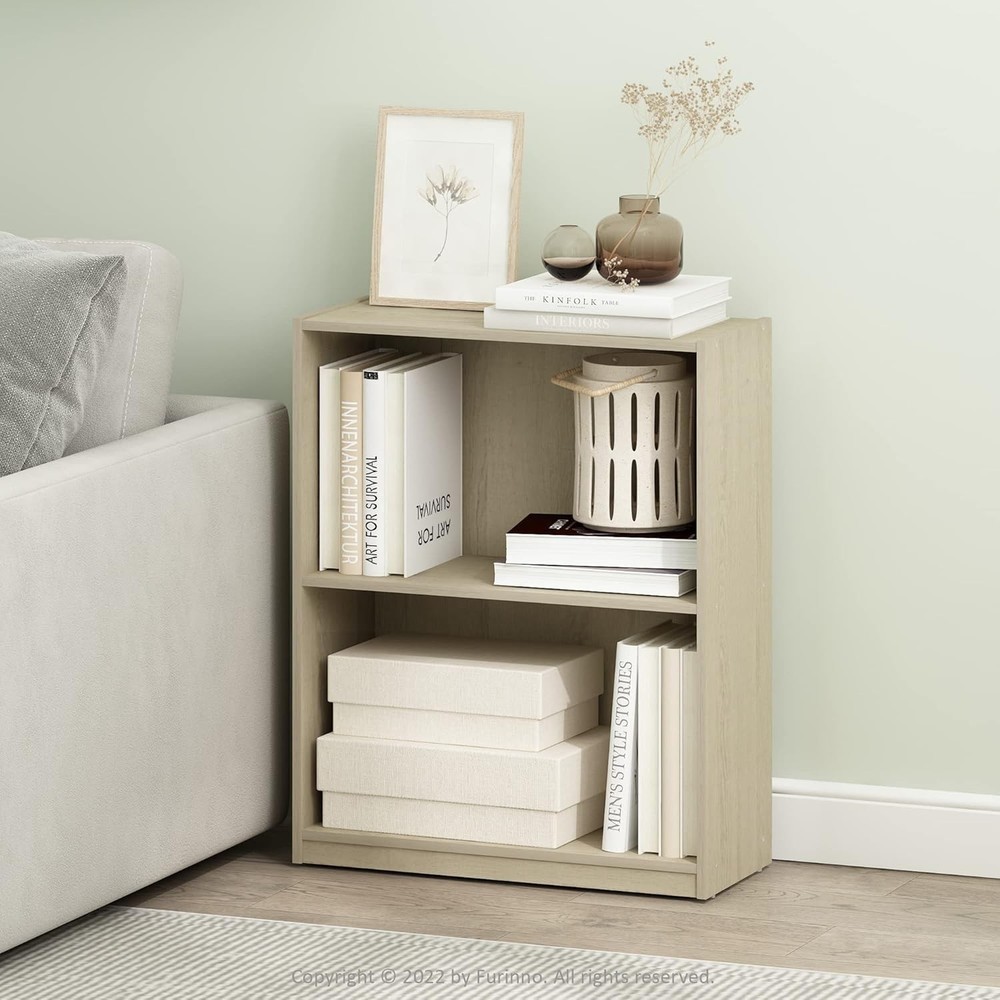 Gruen 2-Tier Open Shelf Bookcase Metropolitan Pine