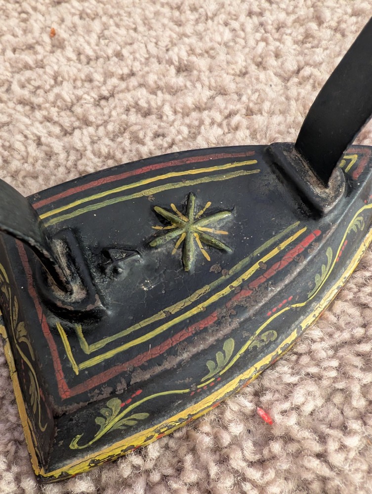 Antique Multicolor Painted 4 Steel Iron
