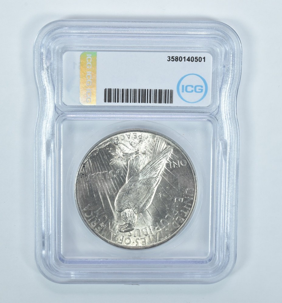 1924 Peace Silver Dollar MS63 ICG