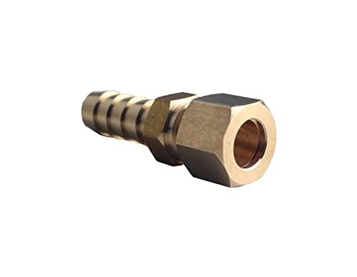 Automatic Transmission Cooler Line Fitting 3/8" Compression to 3/8" Hose Barb