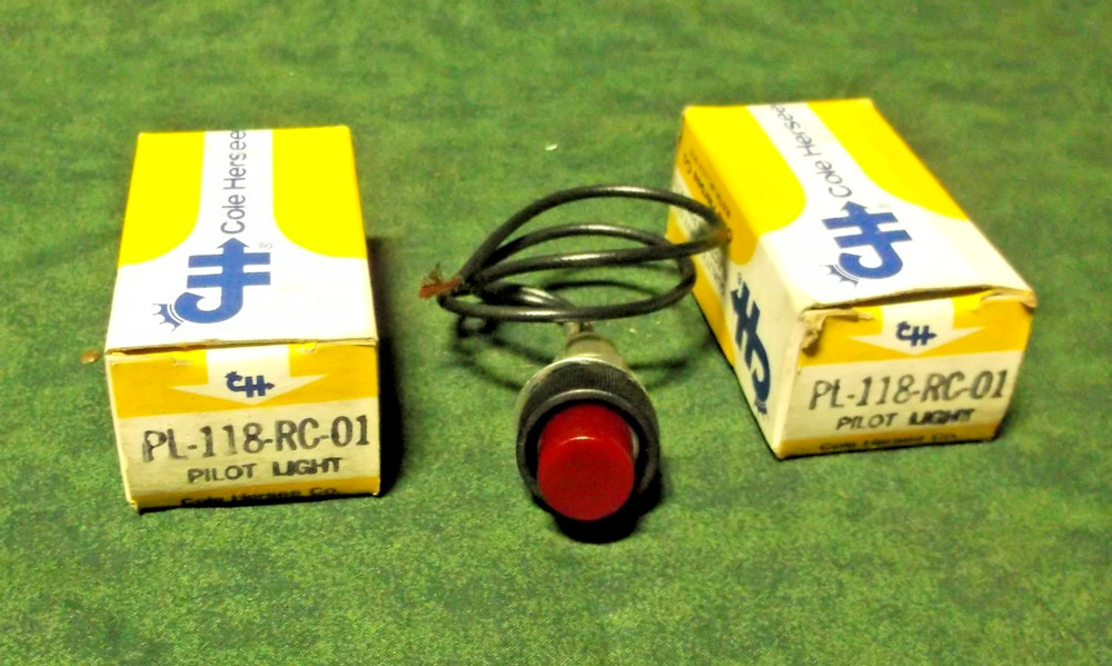 (1)  Cole Hersee - PL-118-RC-01 Red Pilot Light Indicator (42327-E3)