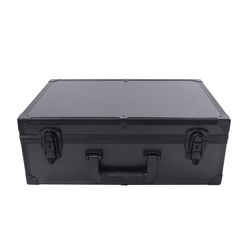 Large Makeup Train Case with LED Light & Mirror - Portable Organizer