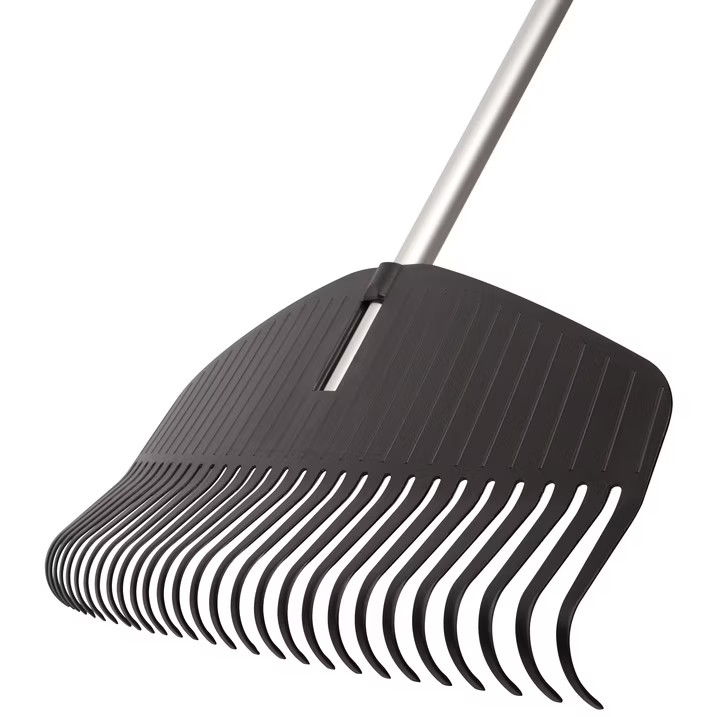Fiskars Poly Leaf Rake, Leaf Rake, 67" Length