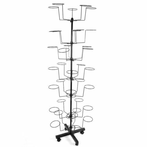Rotating Hat Display Spinner Retail Hat Rack Metal Floor Stand Rack Adjustable