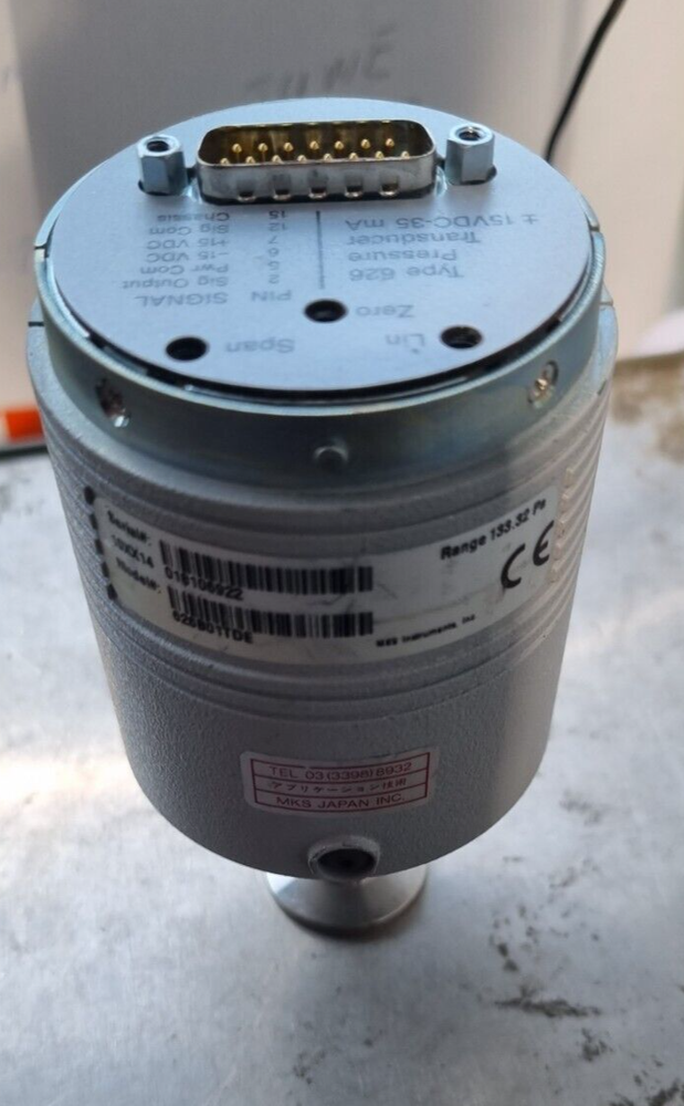 MKS 626B 626B-01TDE BARATRON CAPACITANCE MANOMETER (IN30S2)
