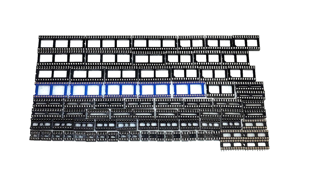80 Piece Assorted IC DIP Sockets - Socket Assortment Kit -- FREE SHIPPING