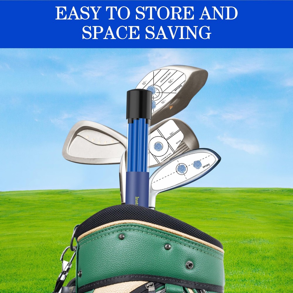 48" Collapsible Golf Alignment Sticks 2 Pack Training Aid for Aiming & Putting