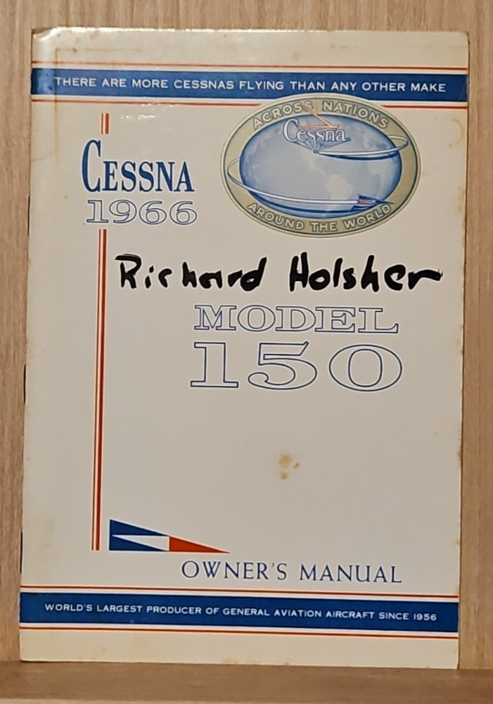 Original 1966 Cessna Model 150 Owner's Manual