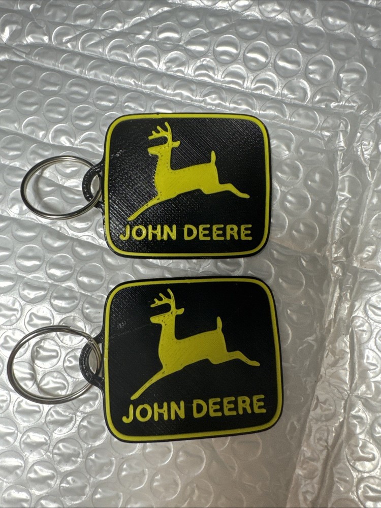John Deere Custom 3d Printed Key Chain's