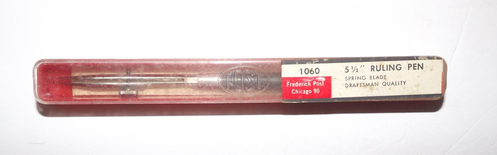 Vintage Post 5 1/" Ruling Pen Spring Blade #1060