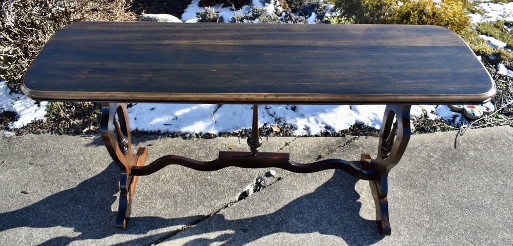 Vintage Walnut Jacobean Style Console/Sofa Table