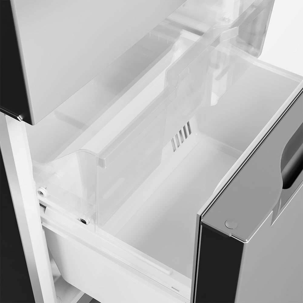 Midea 18.7 Cu. Ft. Stainless Bottom Mount Freezer Refrigerator