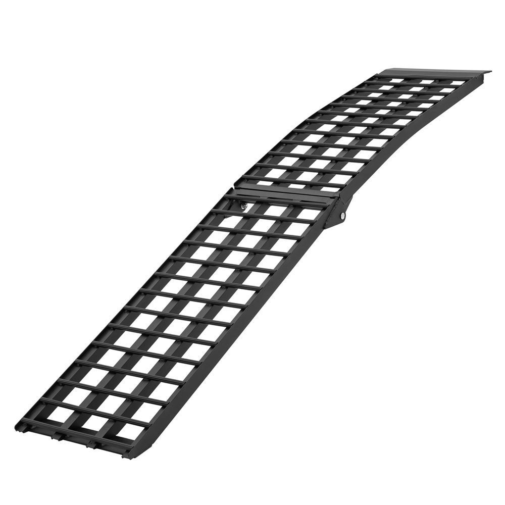 9' x 17.5" 4-Beam Folding Arched Single Runner Motorcycle Loading Ramp