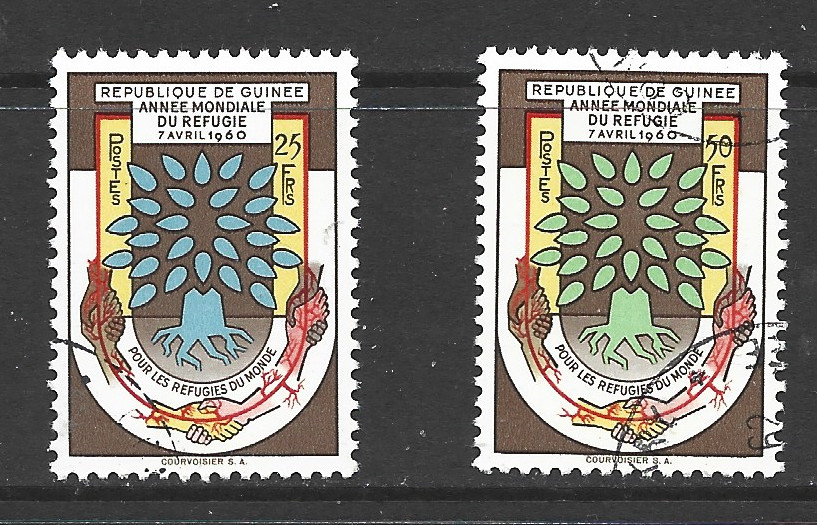 GUINEA - 1960 World Refugee Year. - USED COMPLETE SET.