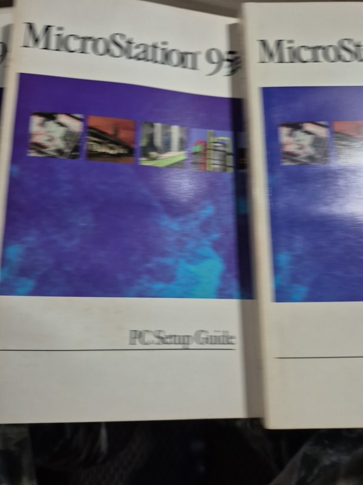 MicroStation 95 1995 PC Bentley Systems Mechanical Engineering Software Books No