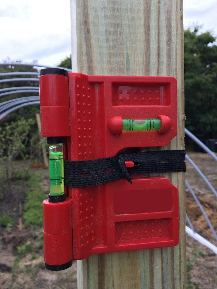 2 Pack Folding Magnetic Post Level for Pipe, Post and Beams Leveling