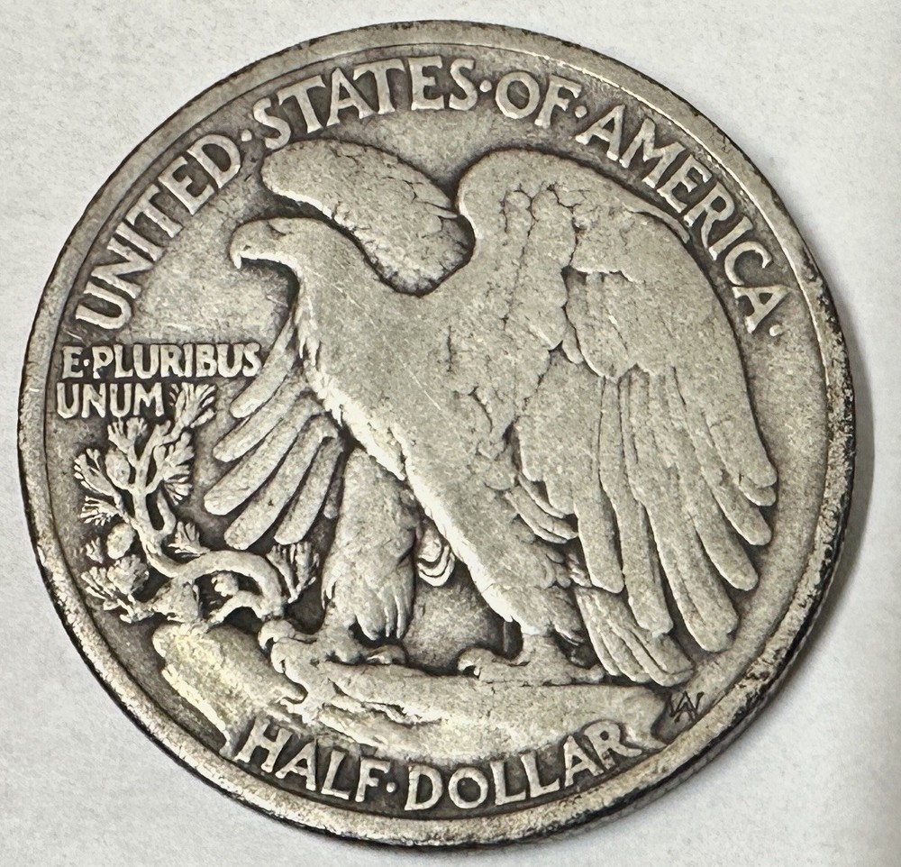 1916 D WALKING LIBERTY HALF DOLLAR