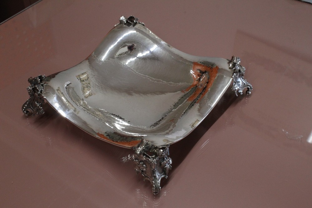 silver centerpiece