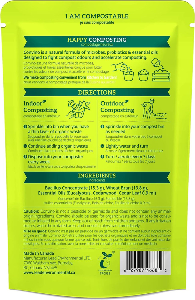 A Compost Starter/Accelerator Which Help to Reduce Kitchen Waste Odor and Con...