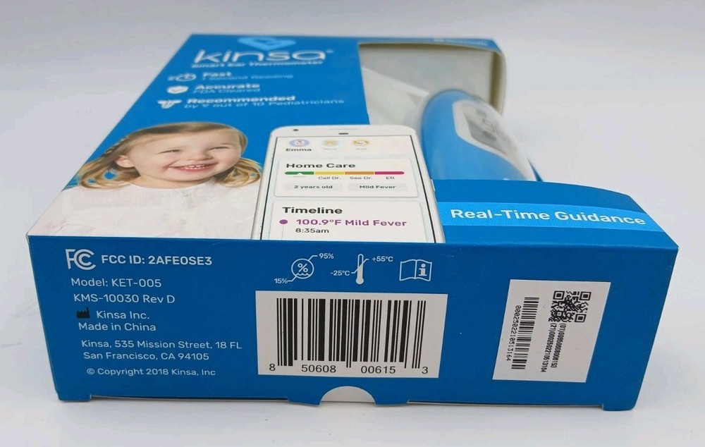 Kinsa KET-005 Smart Ear Bluetooth Thermometer