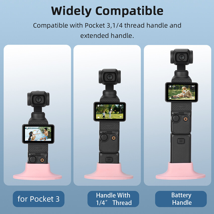 For DJI OSMO Pocket 3 Desktop Stand Fixed Support Bracket Silicone Slip Holder