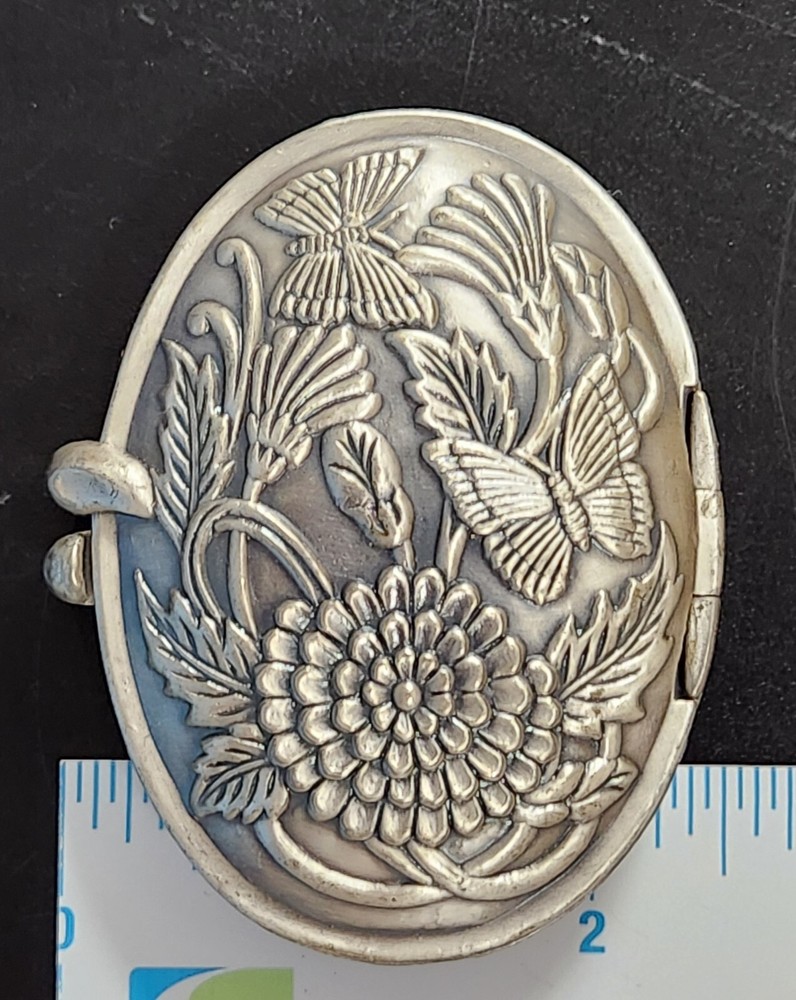 Butterfly Oval Retro Makeup Pocket Mirror