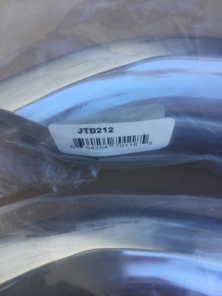 JONES 2 1/2" CHROME TURNDOWN EXHAUST TIPS - 2 PCS