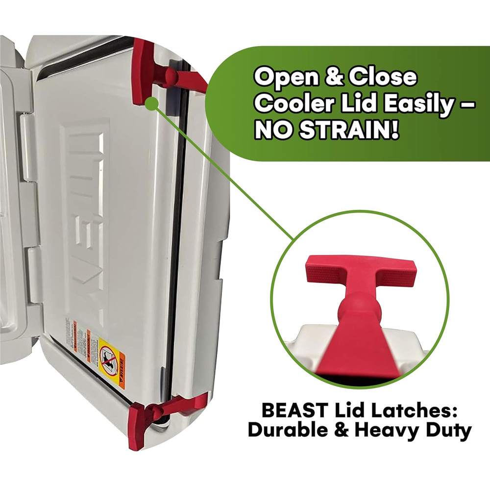 2-Pack Heavy-Duty Yeti Replacement Lid Latches - Durable and Ergonomic Design