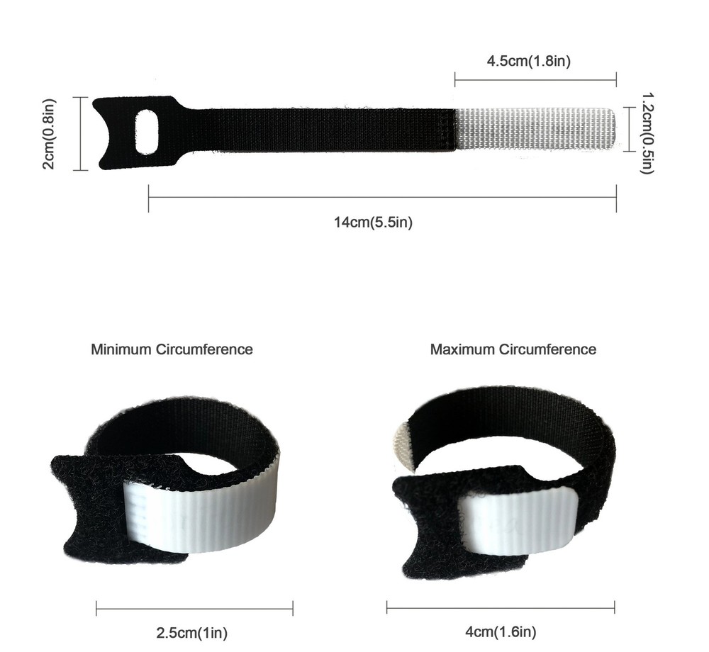 1/2 Write On Cinch Straps Reusable Fastening Cable Straps Identify Quickly Cord