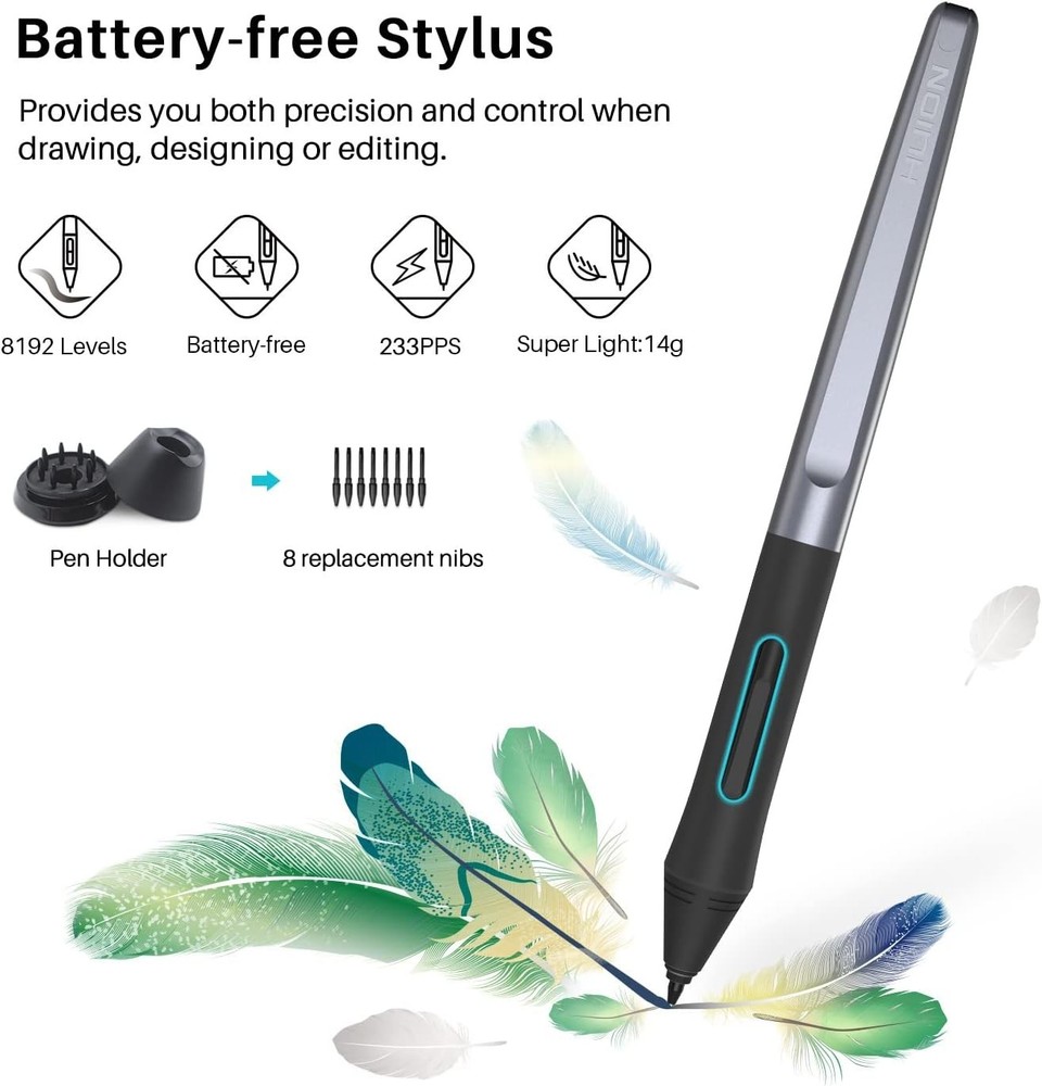 10x6.25" Graphics Tablet w/8192 Pressure Sensitivity