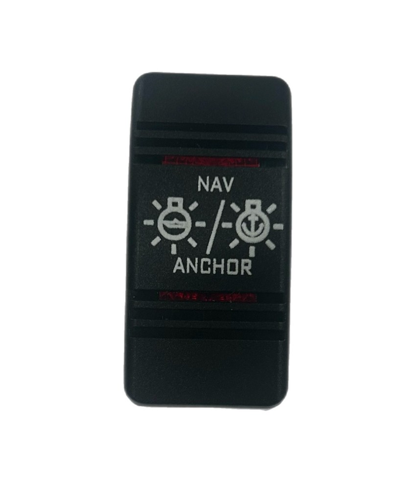 Carling Red Lighted " Nav / Anchor " Switch Cover