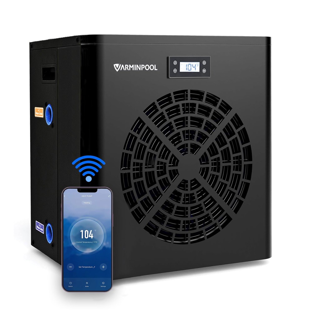 16000BTU Swimming Pool Water Heater for Above Ground Pools Pool Heat Pump 110V