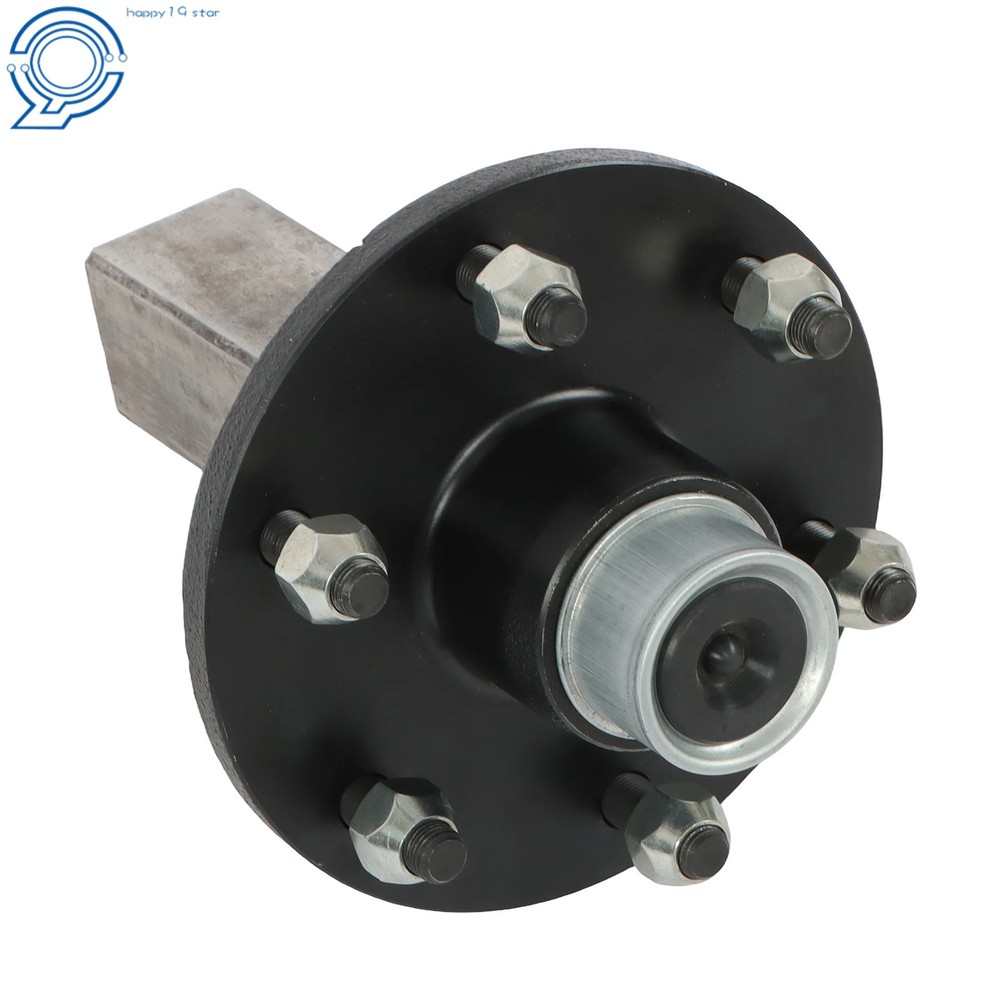 #84 6 x 5.5" Idler Hub SQUARE Stub End Trailer Axle 3500#