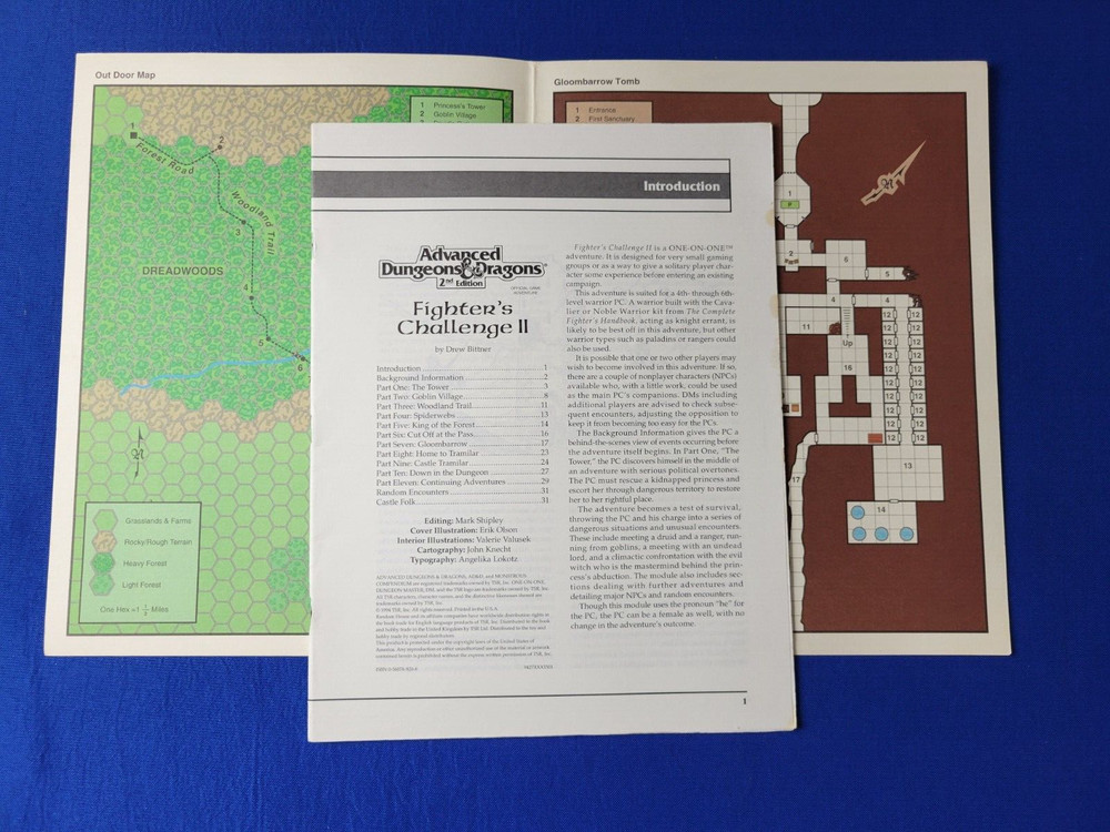 Fighter's Challenge II Adventure Module - AD&D 9427