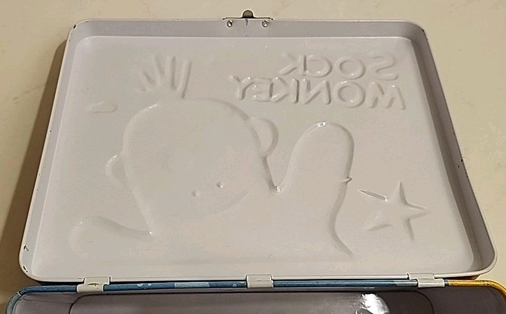 Sock Monkey Lunch Box or Keepsake Box by Schylling