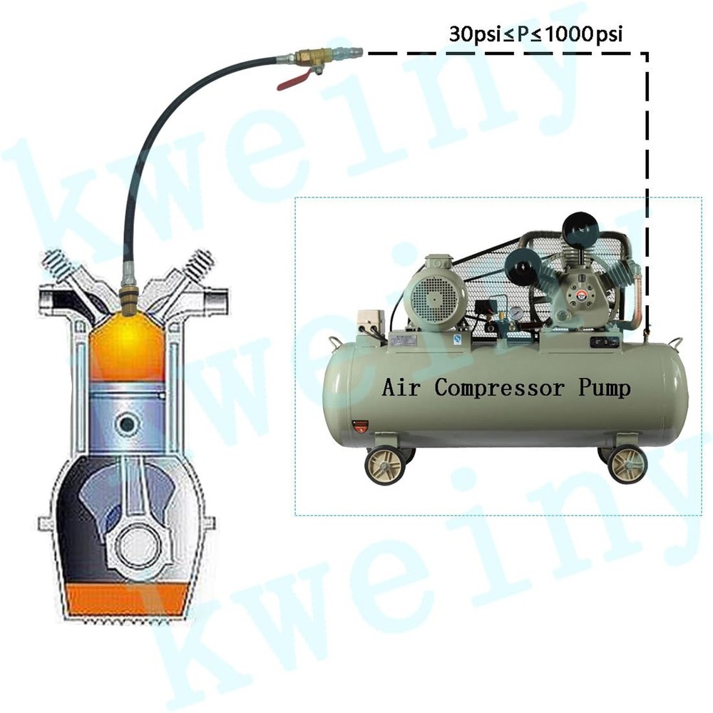 Engine Air Valve Holder and Cylinder Leakage Testing Assistant Tool(Heavy Dut...