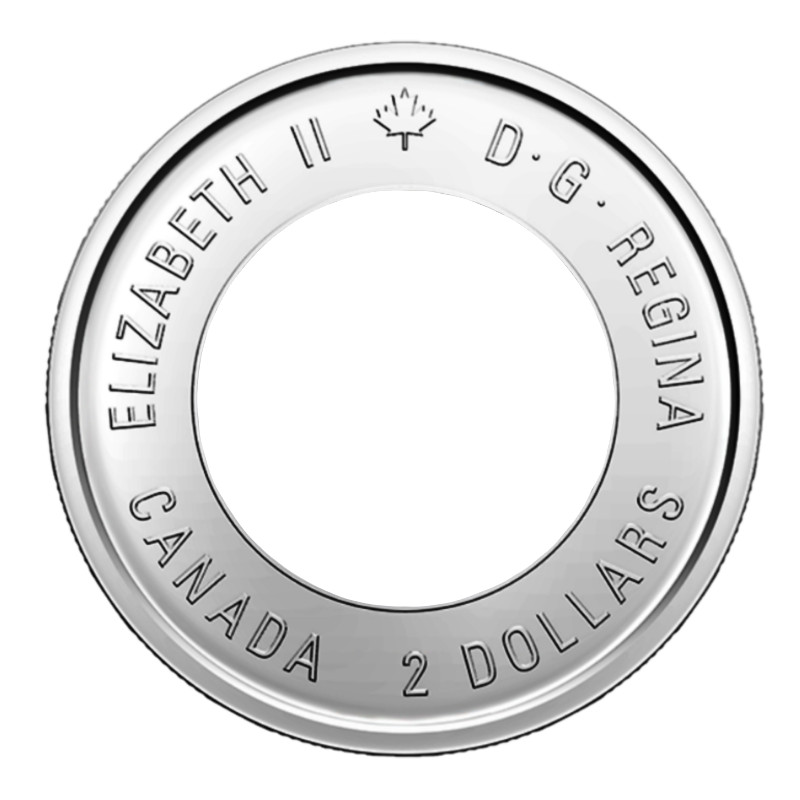 🇨🇦 Canada $2 Dollar Toonie Error Empty Coin, D-Day Outside Ring Only, 2019