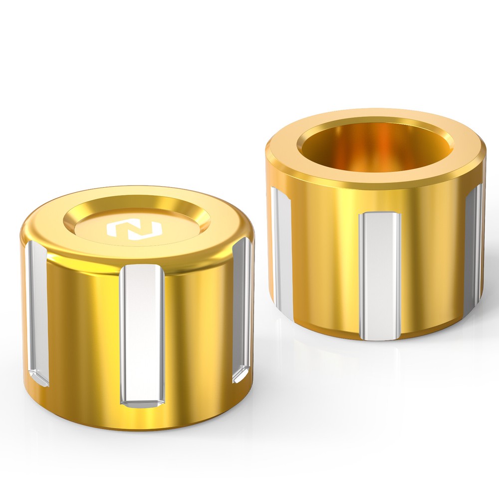 2PCS For Harley Electra Glide FLHT 2008-2009 CNC Front Axle Cap Nut Covers