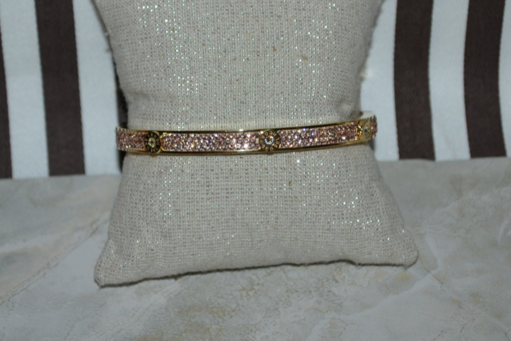 Henri Bendel Miss Bendel Pave Bangle Bracelet