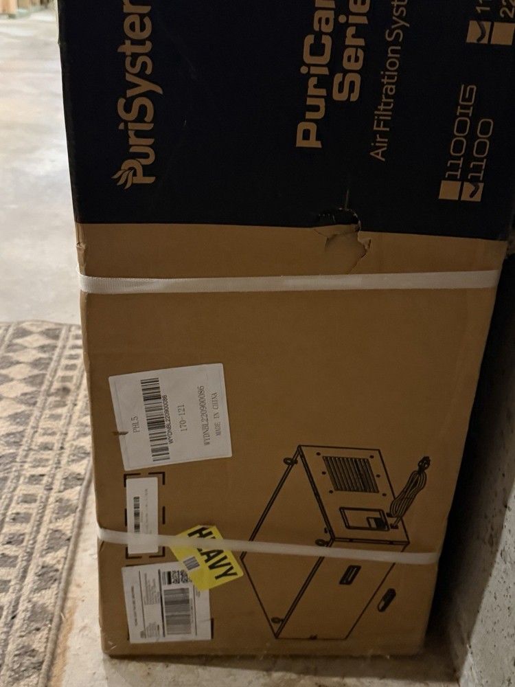 Air Filtration System 3 Speed Remote Controlled Removes Filter Dust Work