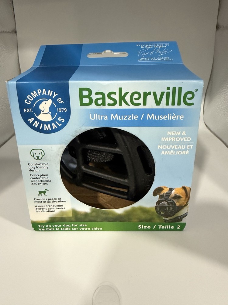 Baskerville Ultra Muzzle for Dogs, Size 2 - Black