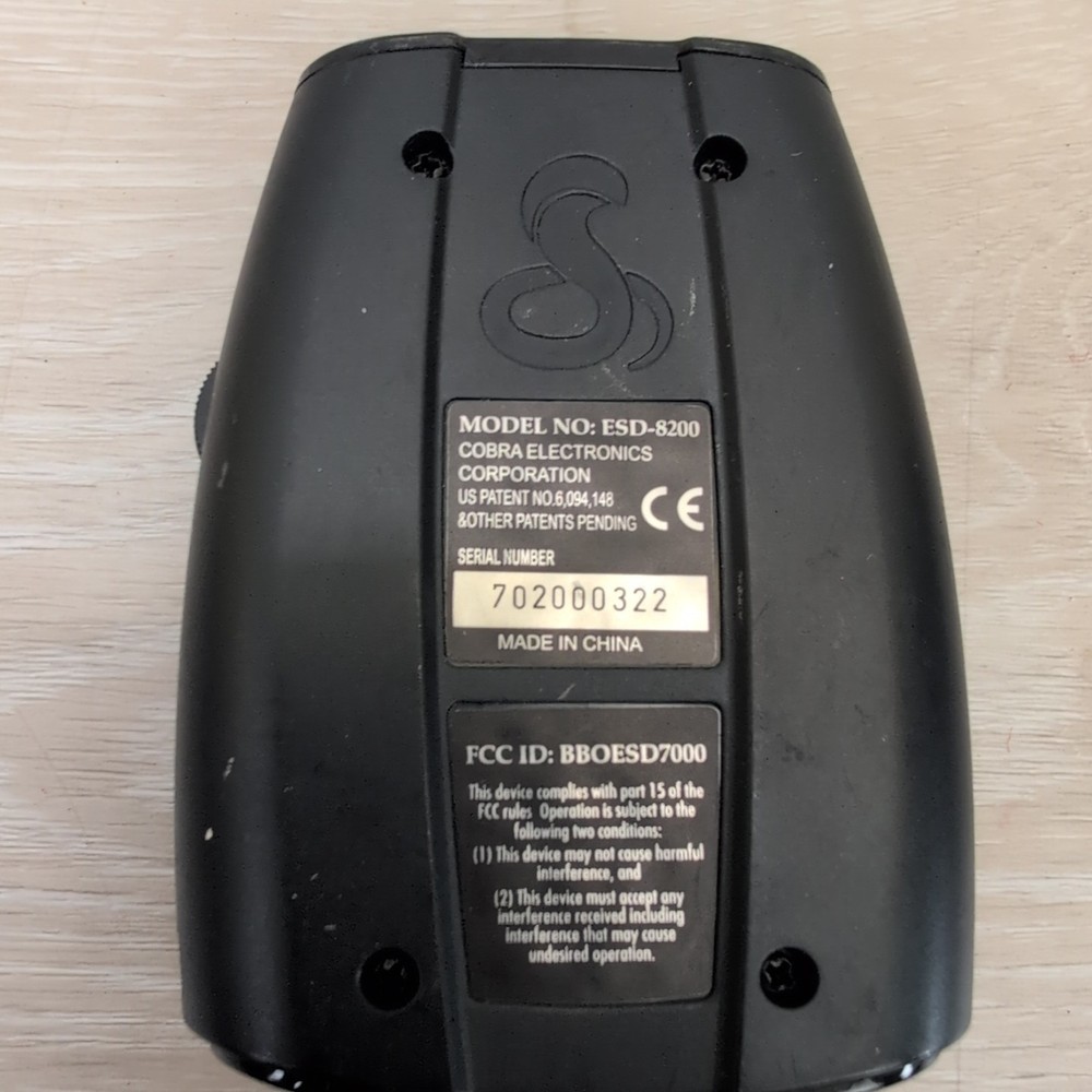 Cobra Model ESD-8200 Radar Detector 360 Laser Unit Only