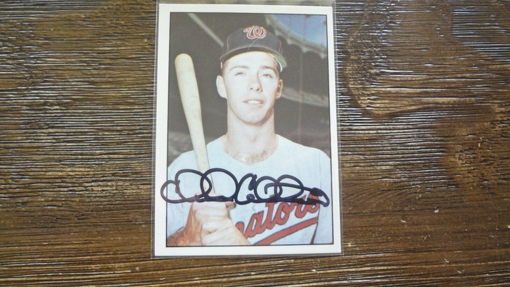 1978 TCMA CHUCK COTTIER AUTOGRAPHED BASEBALL CARD